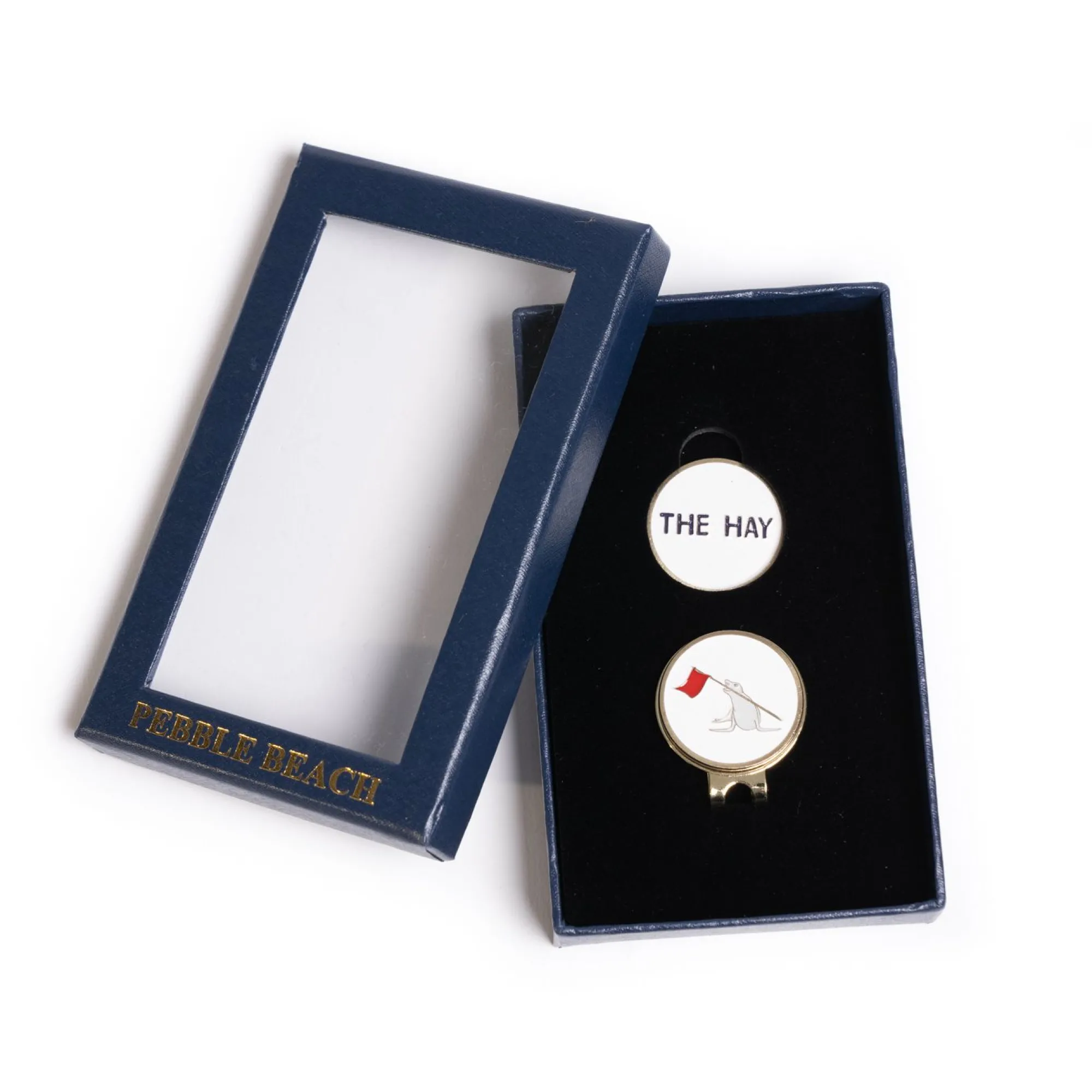 Pebble Beach The Hay Hat Clip & Ball Marker Set Clearance